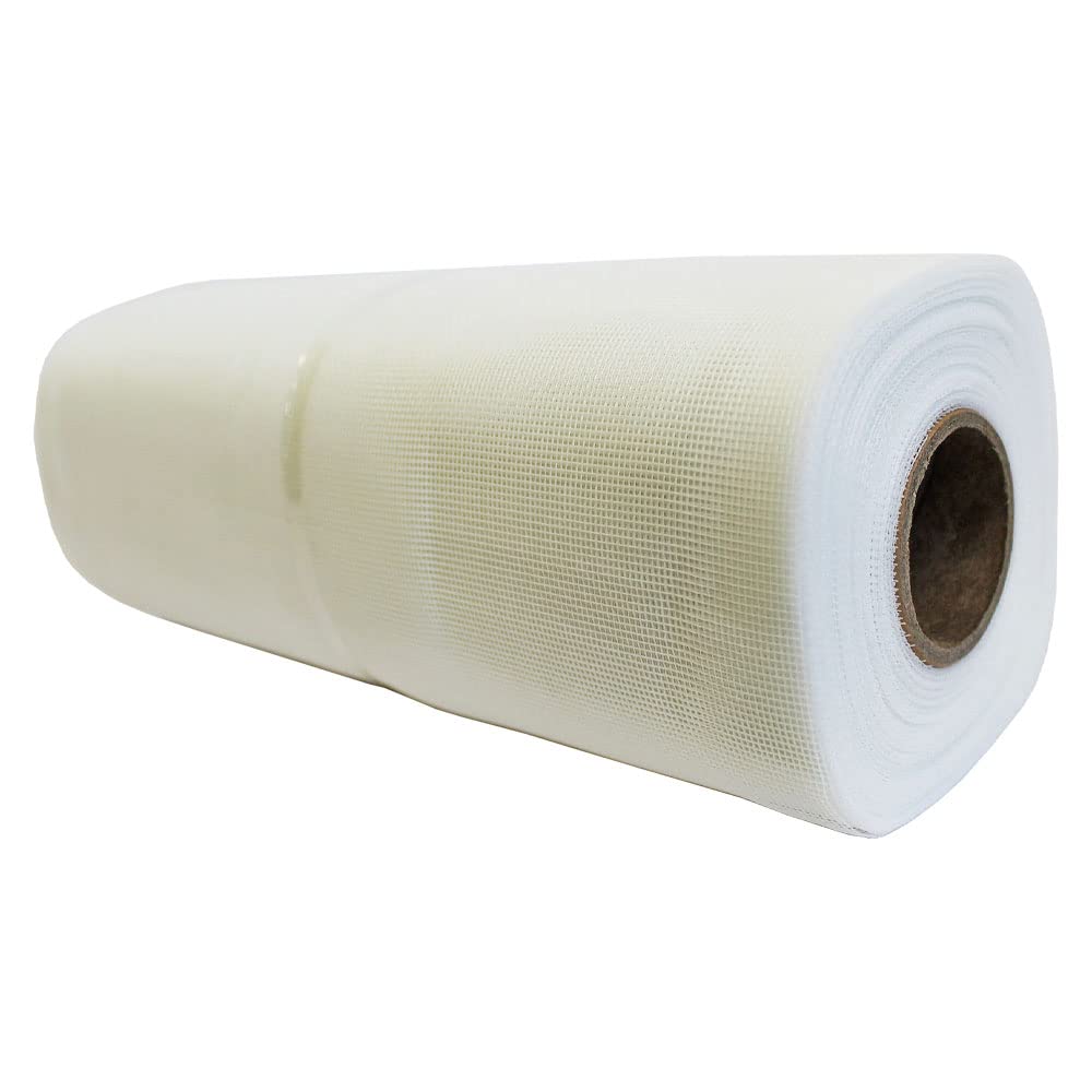 White Mesh Fly Screen Window Mesh Durable Fiberglass White Insect Mesh Bug Screen for Soffit Vents & Small Gaps (300mm x 30 Metre Roll)