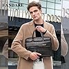 FANDARE Men Briefcase Laptop Messenger Bag PU Leather Handbag Tote Fit 12.9 Inch Shoulder Bag for Work Professional Satchel Business Office College Travel Crossbody Black #1