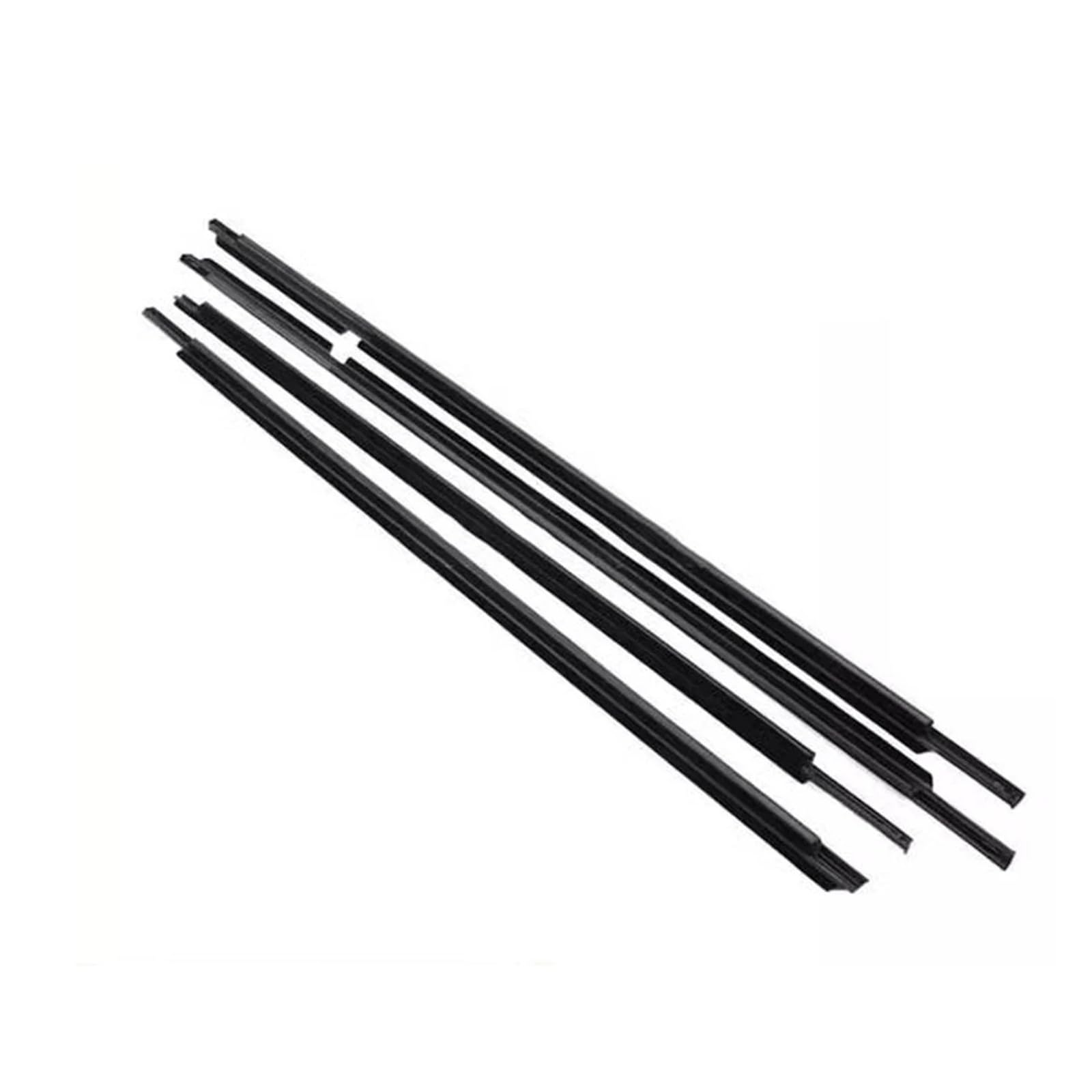 Uussup Black Rubber Seal Weather Stripping 4Pcs For Toyota For Land For Cruiser Lc200 J200 2008-2021 For Lexus Lx570 Car Outer Windows Rubber Weatherstrip Sealing Strip