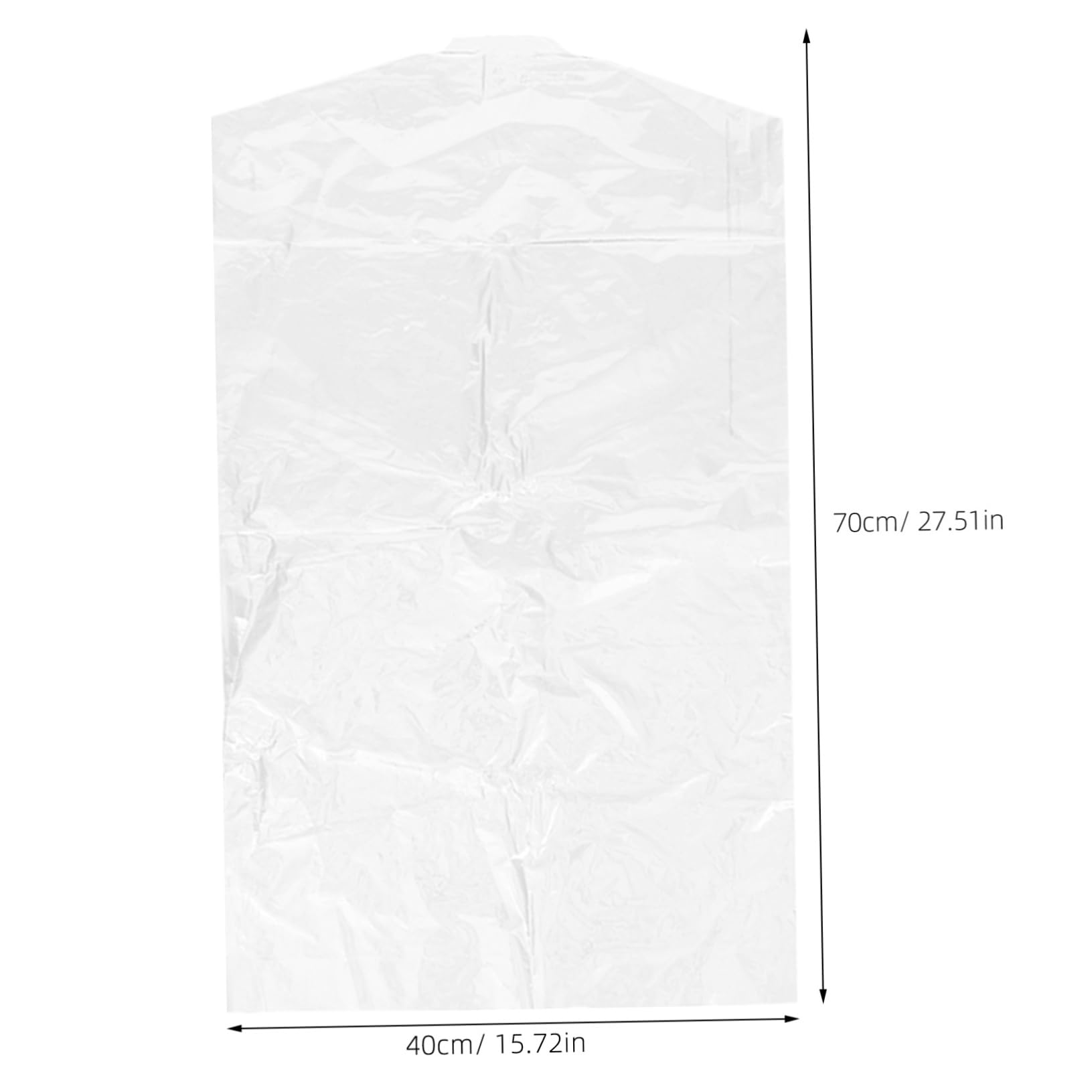 SOLUSTRE 60pcs Boys and Girls Dry Cleaning Bags Dress Garments Storage Bag Plastic Hanging Suit Cover