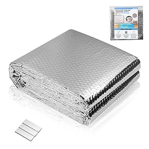 TIHOOK Gealuminiseerde isolatiefolie, 5 m x 0,6 m x 3 mm, isolatiefolie, isolatiefolie, thermische folie, isolatie achter radiator, reflectiefolie voor radiatoren