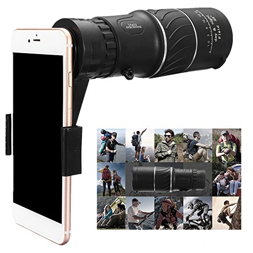 FAMOORE 16x52 Zoom Hiking Monocular Telescope Lens for Kids Adults & Beginners, Travel