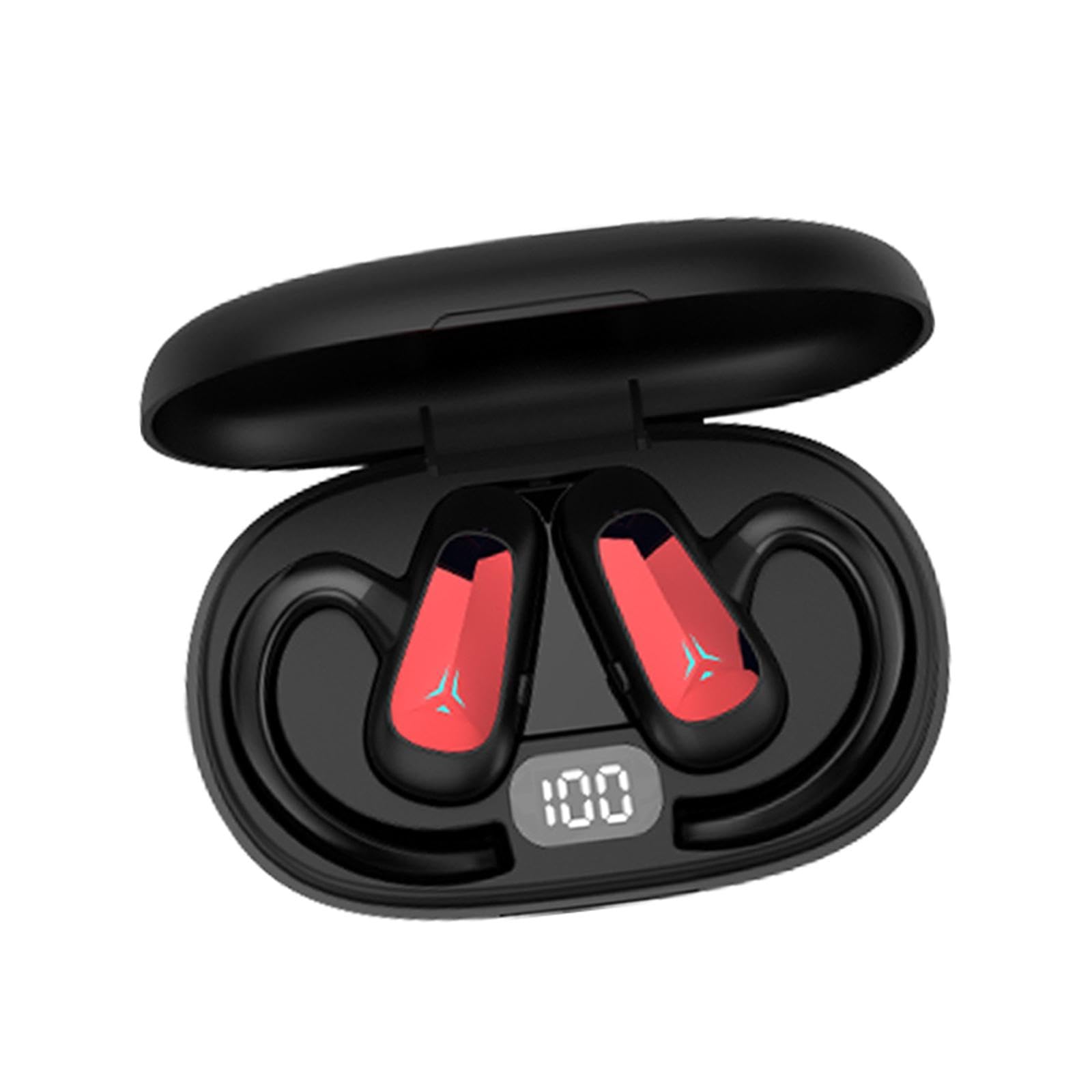 bnf Wireless Headset Built in Microphone HiFi V5.2 for Sports Fitness Workout Red | Cell Phones & Accessories | Cell Phone Accessories | Headsets-image-4