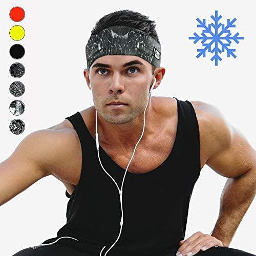 Cooling Headbands for Women & Men | Moisture Wicking Sweatband & Sports Headband | Stay Cool During Workouts Cycling Cardio Running Yoga | Headband for Under Helmets & Hats | CoolCore Technology