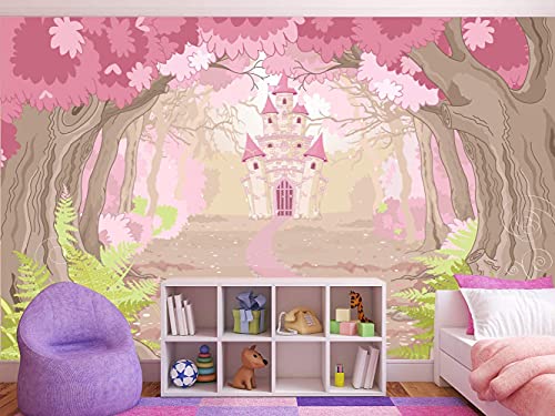 Oedim Papel Pintado Infantil Castillo de Princesas, Decorativo para Habitaciones, decoración para Paredes, Mural Cover