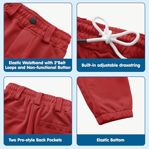 Image of MIVEI 2T 3T 4T 5T to 16Years Toddler Baseball Pants Youth Boys Tball Pants