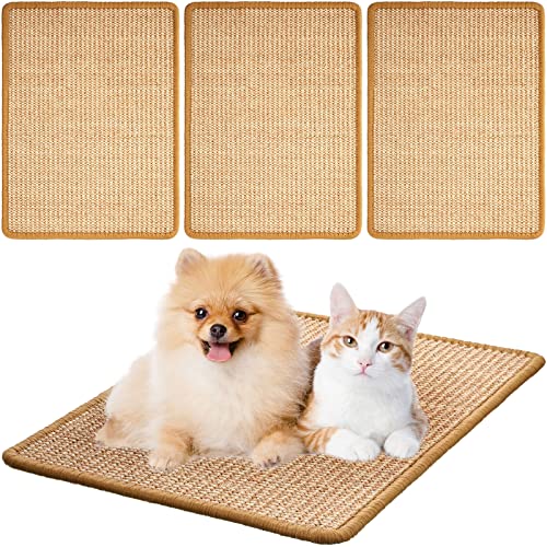 4 Pcs Sisal Cat Scratch Mats 15.7x12 Inches