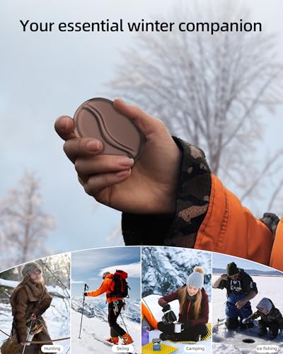 Rechargeable Hand Warmers, Electric Hand Warmers 5200mAh (2-Pack), 3 Heat Settings, Up to 18 Hours of Use, Ideal for Raynaud's Patients