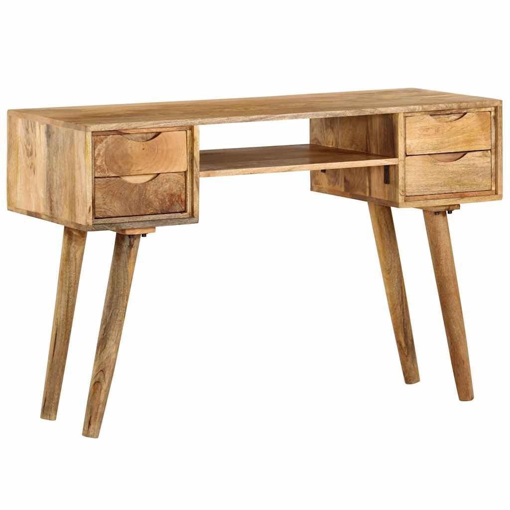 Scrivania in legno massiccio di mango, 115 x 47 x 76 cm
