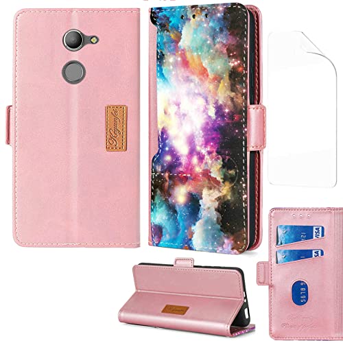 Bel design che non sbiadisce Aroepurt Flip Cover Compatibile con Vodafone Smart N8 Custodia Case Cover + Morbido Pellicola Protettiva [Funzione Staffa] CPT-XY