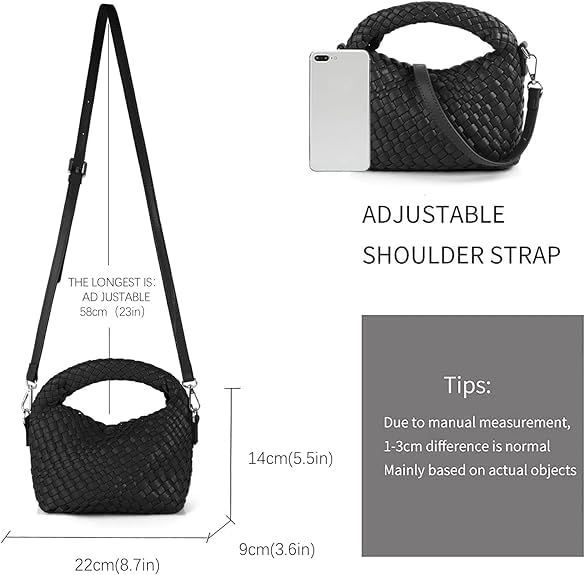 Woven Crossbody Bag Small Tote Cute Purse for Women Handbag Travel Summer Beach Bag3