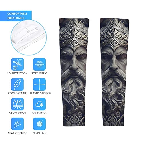 Manchons de bras de sport Odin pour hommes avec compression