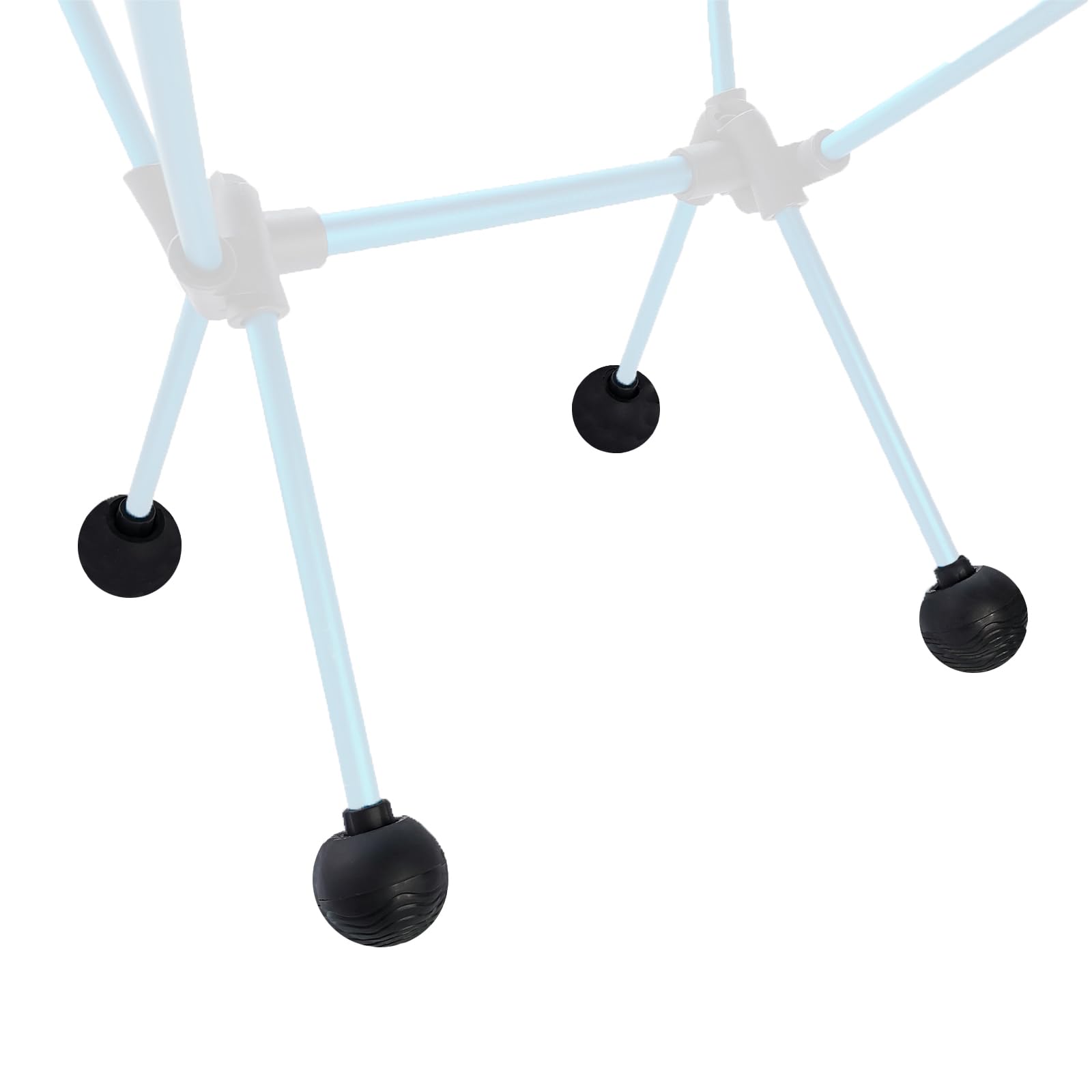 TAGUTA 4 pcs Camping Chair Feet Replacement Cap Covers Anti-Sinking for Ultralight High Back Folding Camping Chairs Moon Chair/NatureHike 15mm/0.59"