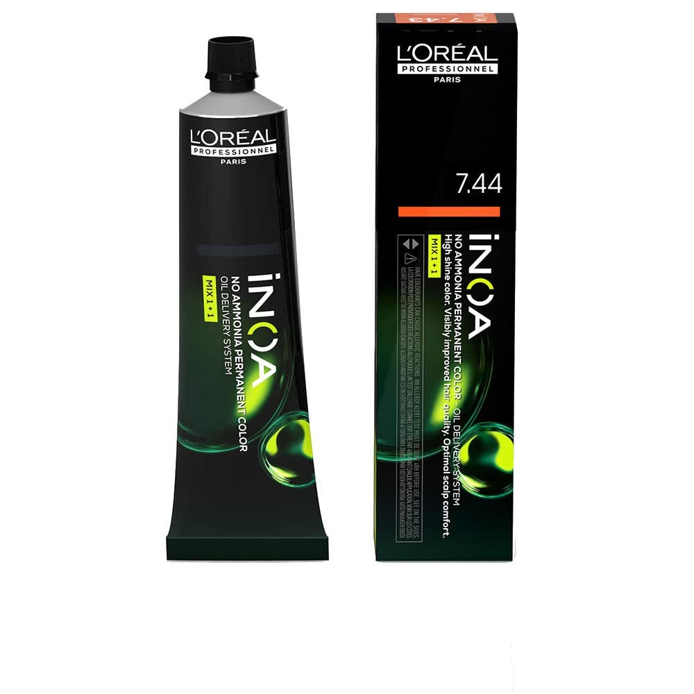 colore inoa 7.44 biondo ramato profondo 60 g, Loreal