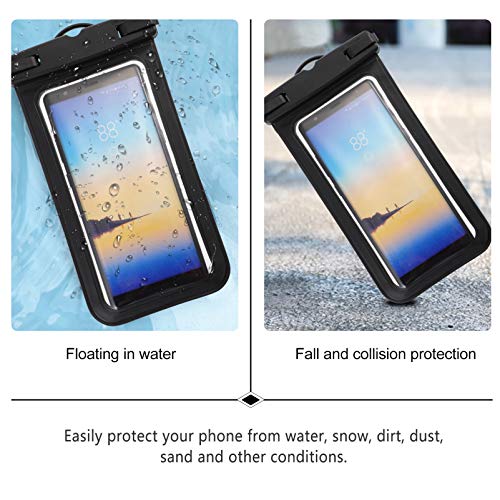 BESPORTBLE 2Pcs Caso Universal Do Telefone Celular Com Tela de Toque À Prova D' Água Bolsa Dry Saco