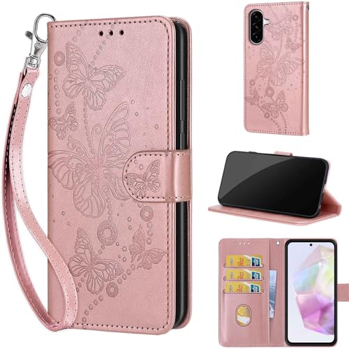 Étui portefeuille pour Samsung Galaxy A36/A56, housse de protection antichoc fine