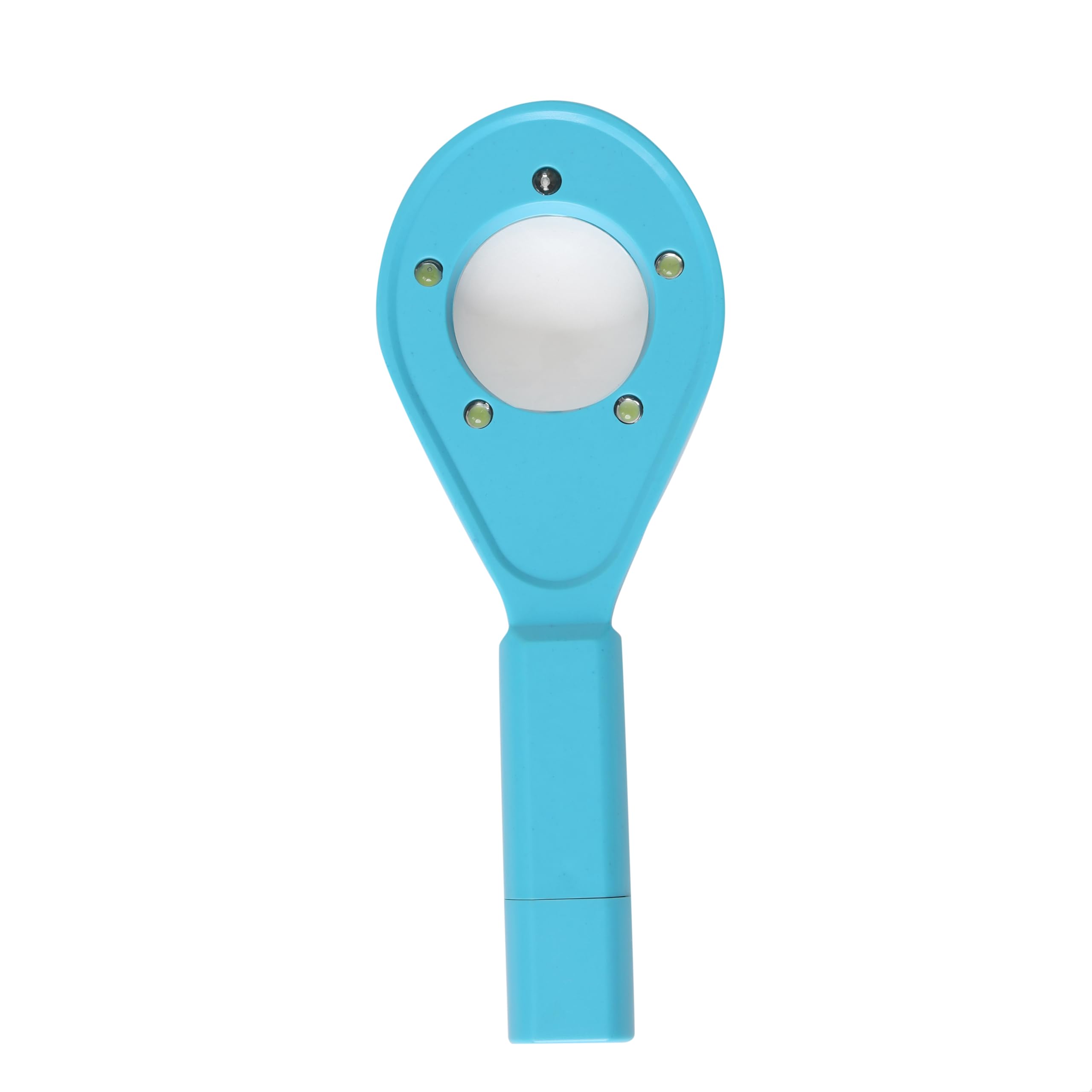 LABZIO Portable LED Lighted Magnifying Glass, 60mm Lens with 4 Color Options - Blue | Ideal for Reading, Crafts, Jewelry, and Detailed Inspection