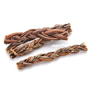 Larsson Rinderhaut Zopf Stangen für Hunde