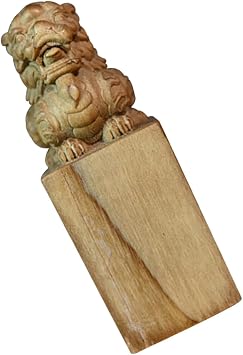 Hand-Carved Feng Shui Statue Decoration Golden Silk Nanmu Wood Unique Desktop Adornment for Home Office Decor Style