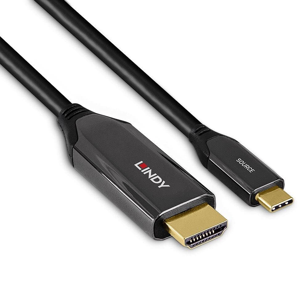 Lindy 43369 cavo e adattatore video 3 m USB tipo-C HDMI tipo A (Standard) Nero