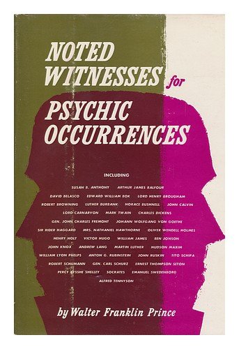 Noted Witnesses for Psychic Occurences B000Q4RZC6 Book Cover
