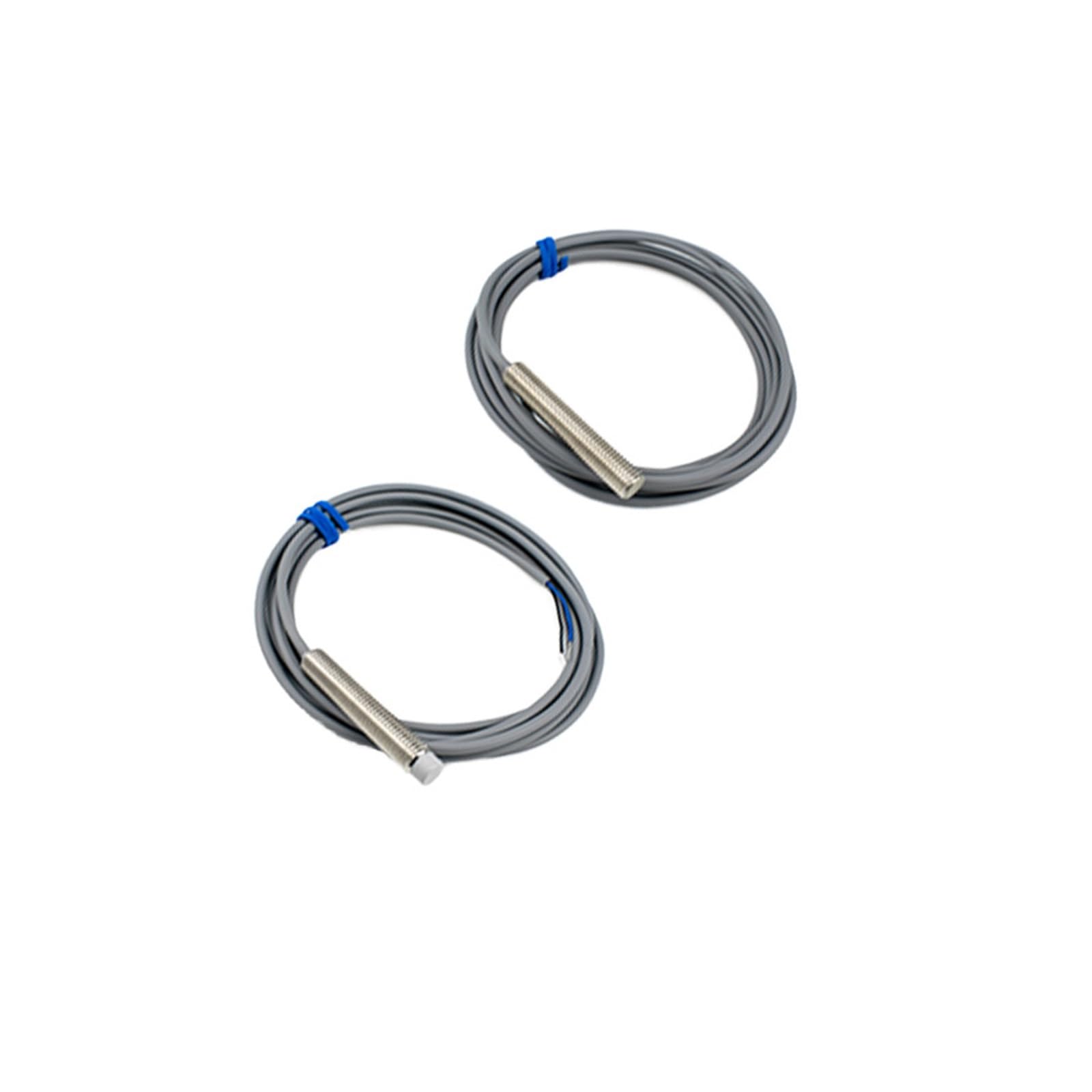 NOBIRTBSA M8 Non-Flush NPN PNP 10-30VDC Metal Cylindrical Inductive Proximity Sensor(M8 flush NPN NO 1mm)