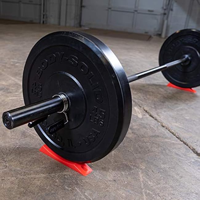 Body Solid Tools Weight Plate Dead Wedge - Portable Deadlift Barbell Wedge for Home Gym - Suitable for Floor Starting Lifts and Barbells Weight Plates Loading unloading