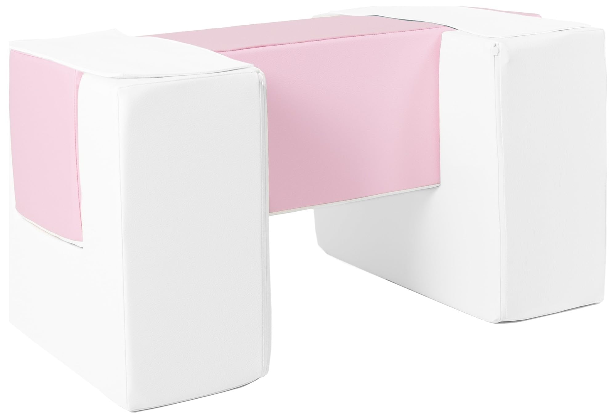 Velinda Footbridge-V, 3 blocks, soft play, indoor, outdoor, play, rehabilitation (colour: white, pink (pastel)) โ image 1