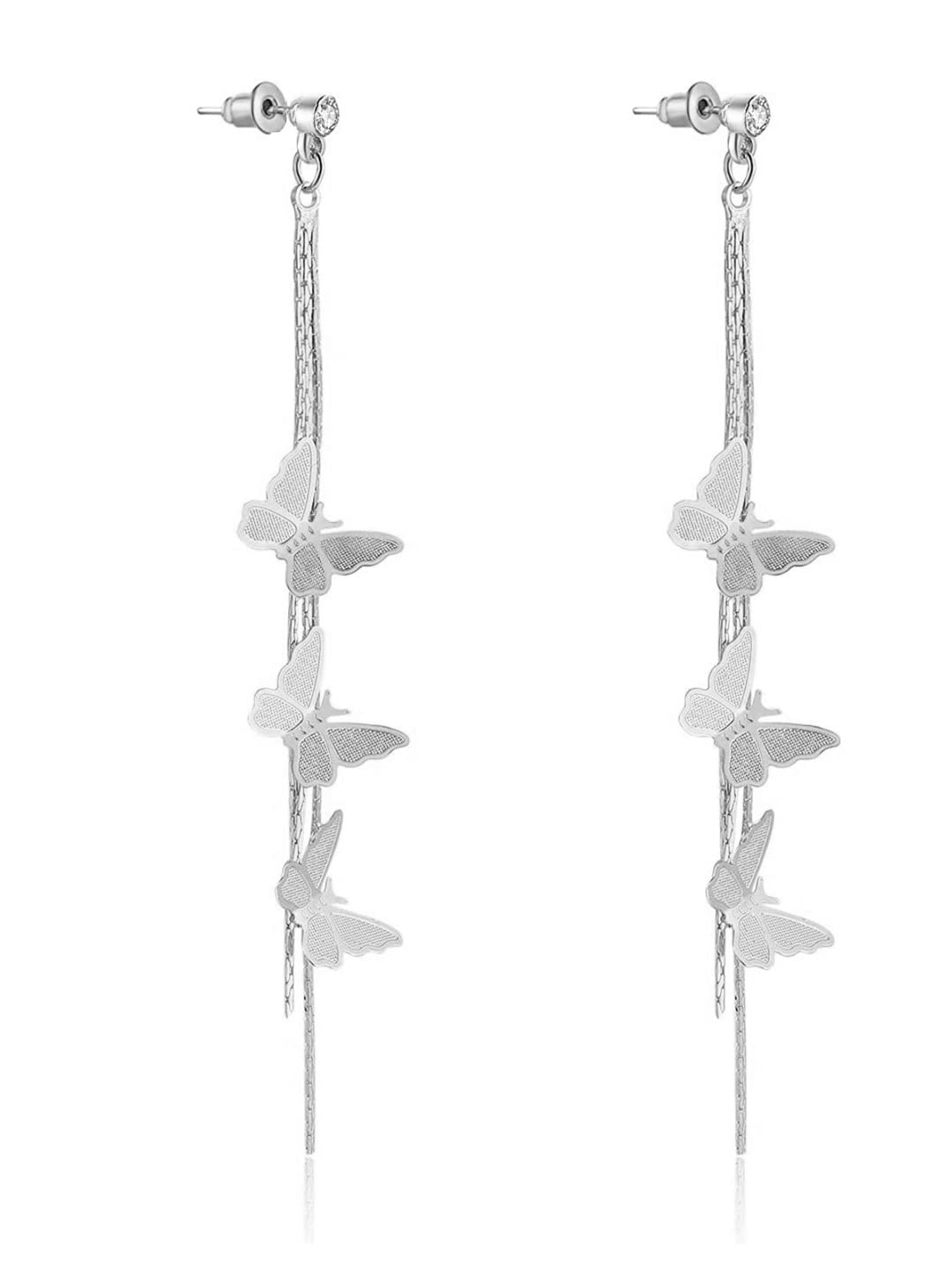 See full amazon price history chart for Yellow Chimes Earrings for Women and Girls Silver Crystal Dangler | Silver Toned Butterfly Long Chain Danglers Earrings for Women | Birthday Gift for girls and women Anniversary Gift for Wife Yellow Chimes Earrings for Women and Girls Silver Crystal Dangler | Silver Toned Butterfly Long Chain Danglers Earrings for Women | Birthday Gift for girls and women Anniversary Gift for Wife (B0BPPKHM3H) Amazon Price History, Amazon Price Tracker