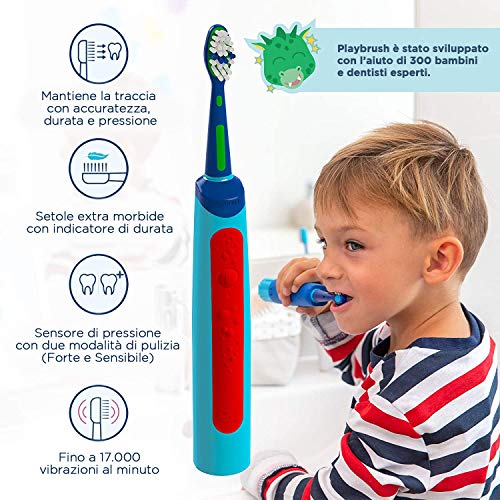 Playbrush Smart Sonic, Spazzolino Elettrico Sonico...