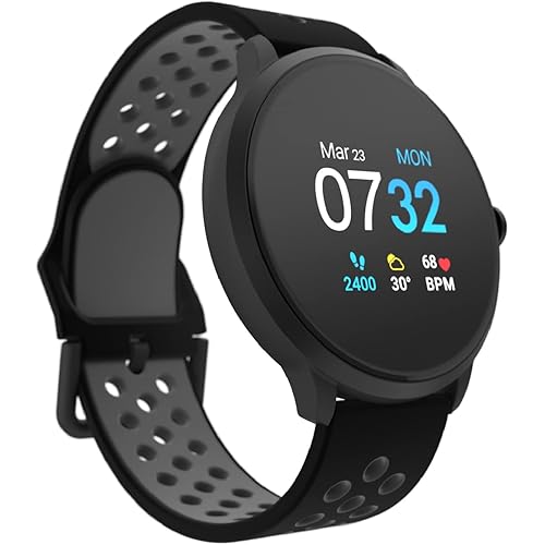 iTouch Sport 3 Smartwatch (with 24/7 Heart Rate Tracking, Step Counter, Notifications, Body Temperature Monitor)