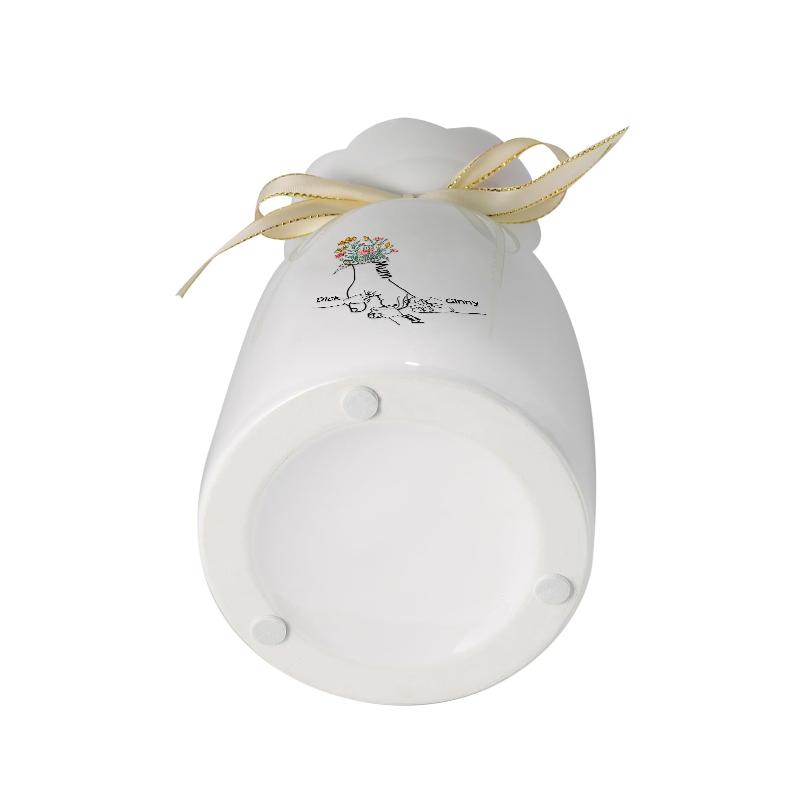 Personalisierte Keramikvase Mit Namen – Muttertagsgeschenk Für Mama & Oma, Einzigartig & Liebevoll (Style 1)