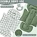 DILIMI Infant Car Seat Insert, Baby Car Seat Head Support with Removable Headrest, Adjustable Newborn Car Seat Cushion with3 Strap Paddings for Stroller, Swing, Bouncers, Green Lattice