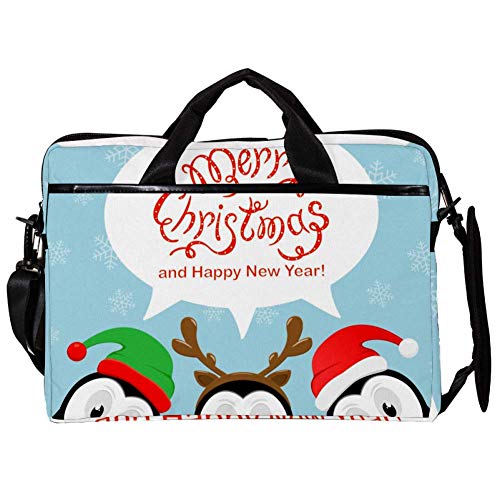 Bandolera para portátil de 14 a 15,4 pulgadas con divertido diseño de pingüino