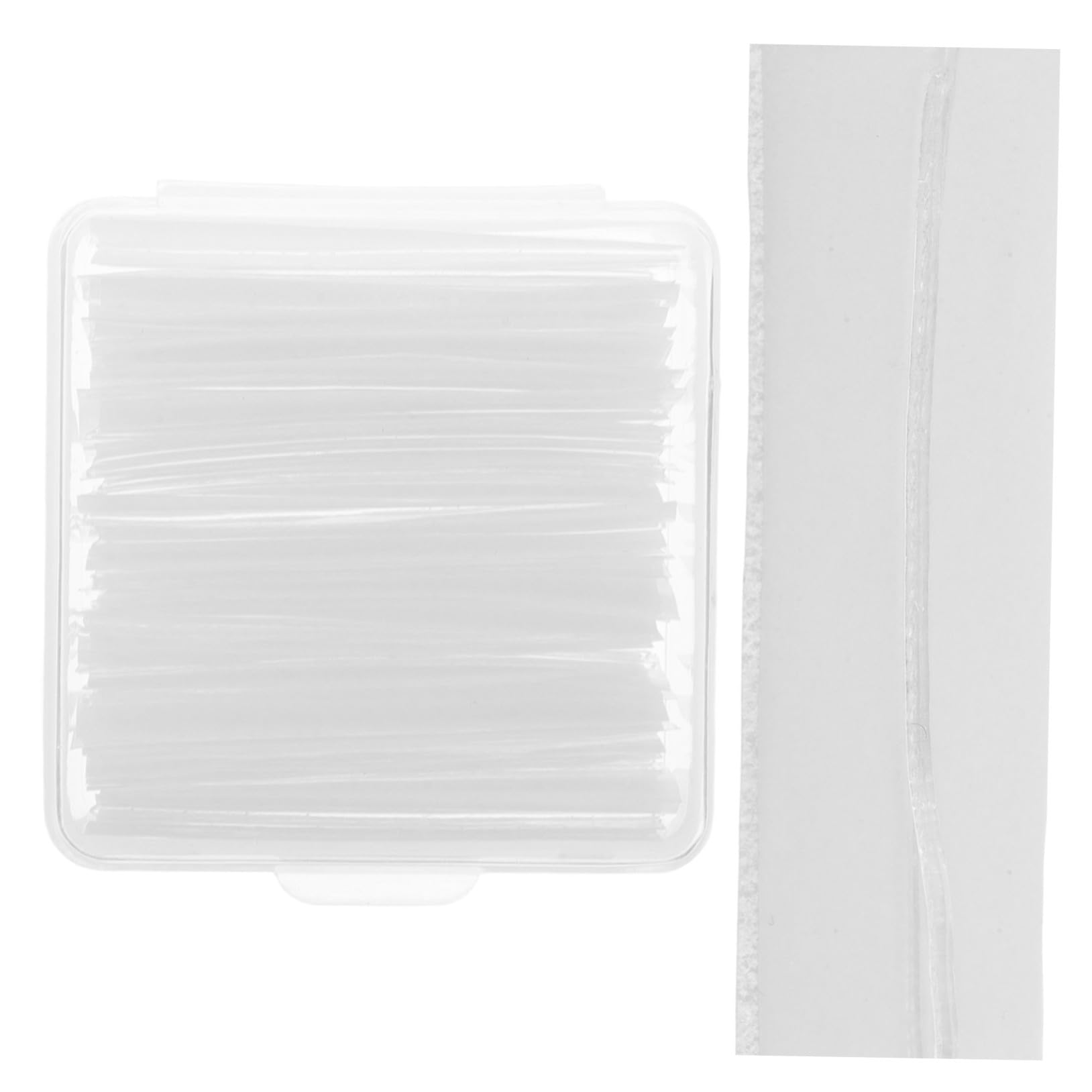 Didiseaon 40pcs Eyelashes Strips Reusable Self Adhesive Strips Lash Glue Strips Strong Hold No Glue Needed Strip for Self-Adhesive Eyelashes Replacement