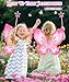 DUDUCOFU Light Up Princess Accessories, Butterfly Fairy Wings for Girls