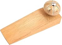 Vista 15 de Indian Shelf Tope de puerta de madera Cuña multicolor hecha a mano Tope de puerta floral para el hogar (5.5 in, 1 unidad)