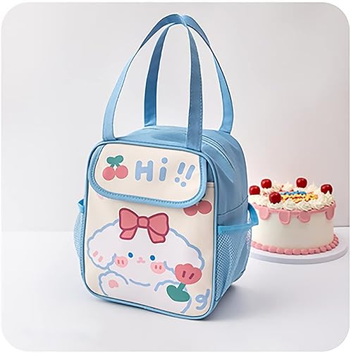 Miniatura 9 de AONUOWE Linda bolsa de almuerzo para mujer con aislamiento de anime japonés Kawaii (conejo de helado)