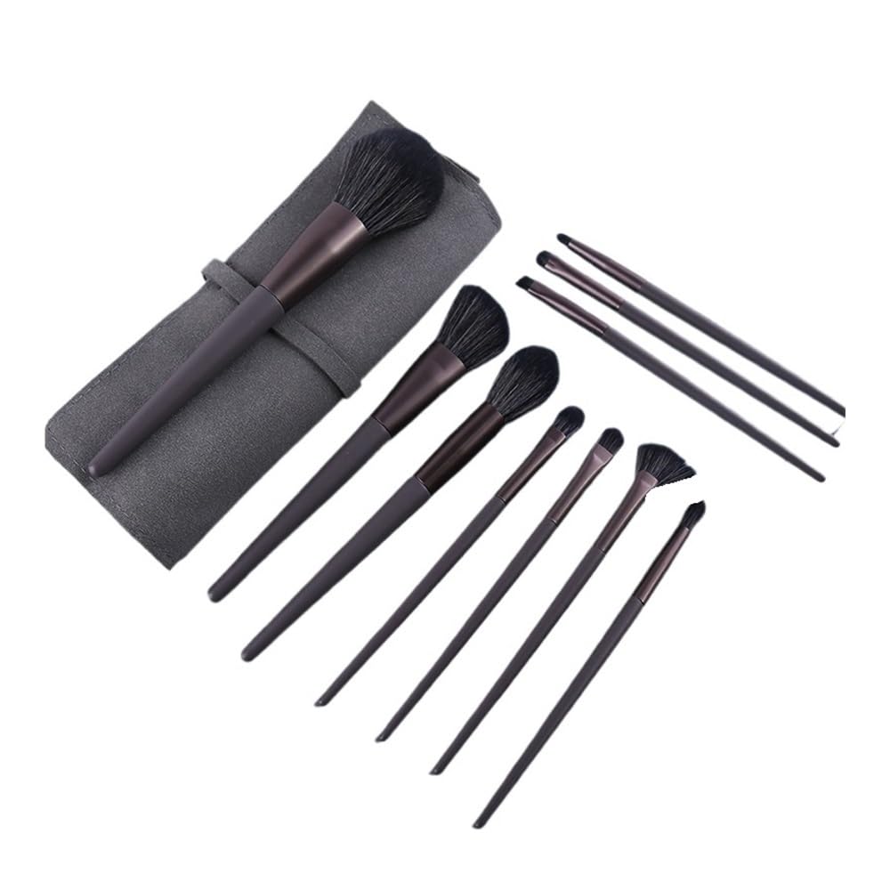 10 Pennelli for Trucco Naturale for Capelli, Fondotinta in Polvere, Fard, Ombretto, for Viso, Strumenti, Maquillajs Strumenti per Il Trucco(C1201BL-300)