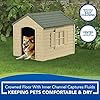 Brown Dog House with Removable Roof