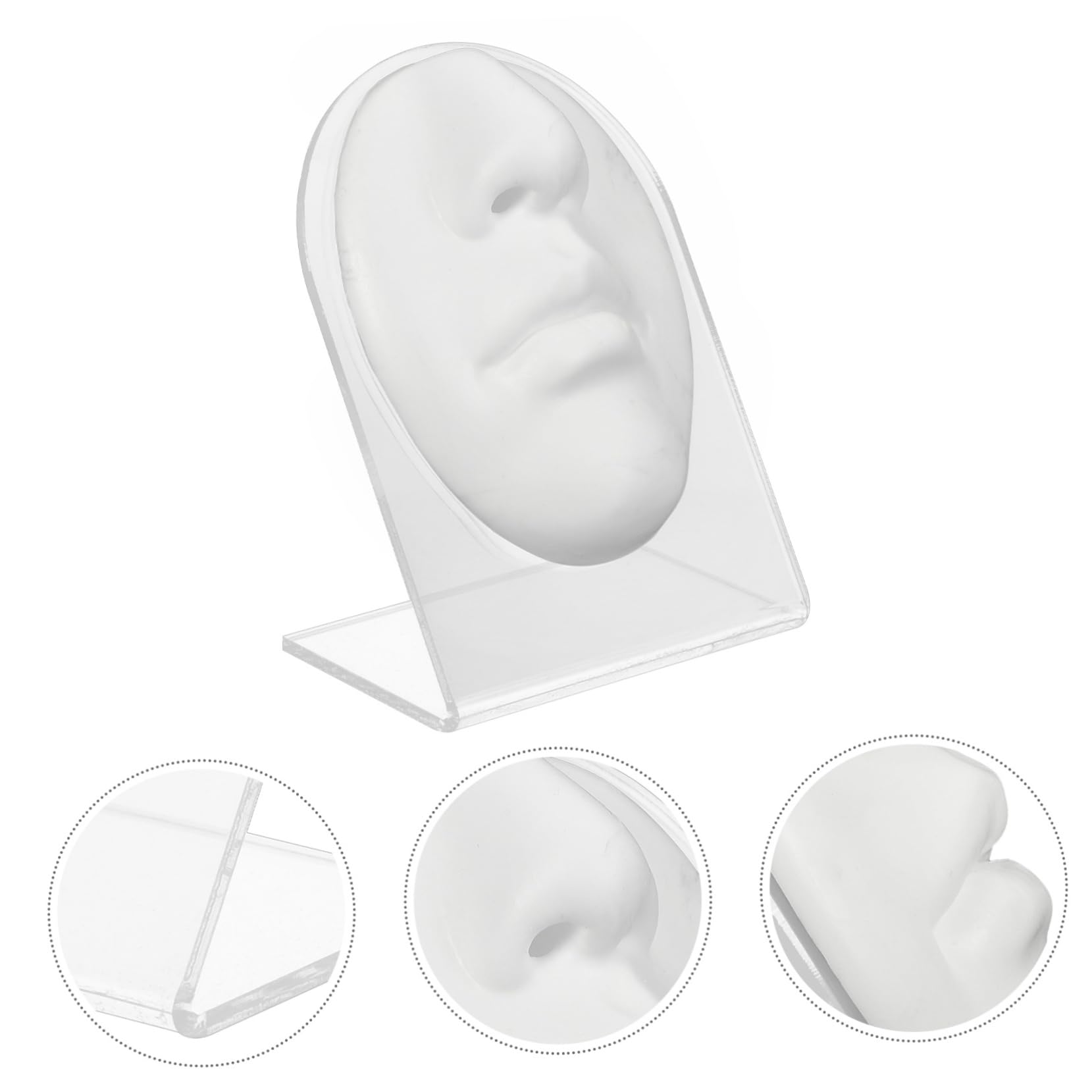 4 Set Di Espositori Per Anelli Naso, Del Corpo In Silicone, Per Viso In Silicone, Finto Piercing Alla Bocca, Pratica Per Piercing Naso, Del Corpo In Silicone, Per Viso