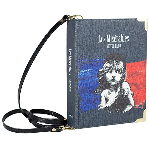 Well Read Les Miserables Large Book Themed Purse for Literary Lovers - Ideal Literary Gift for Book Club, Readers, Authors & Bookworms - Handbag & Crossbody Bag