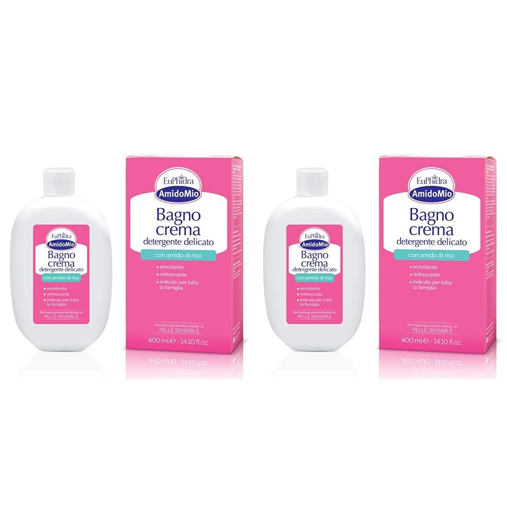 Euphidra Sanfte Reinigungscreme Mit Reisstärke – 400 Ml, Für Empfindliche Haut & Babys