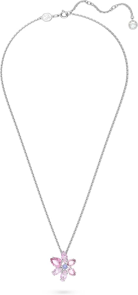 さくら　ほぼ新品 スワロフスキー Gema ネックレス フラワー Amazon | スワロフスキー Gema フラワー ペンダント ネックレス