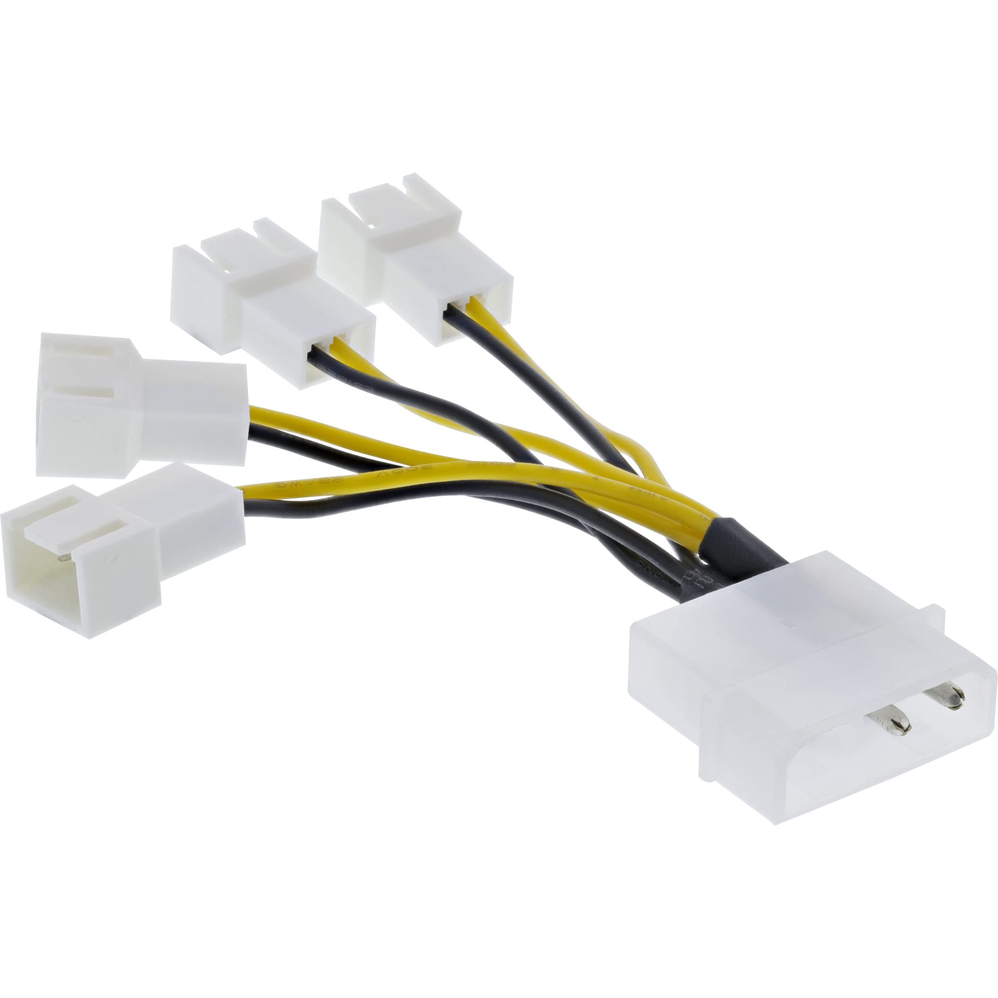 InLine® fan adaptorcable, 4 x 3pol. an 13,34cm (5,25")