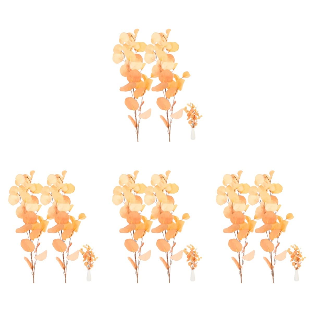 IMIKEYA8 Pcs Simulated Eucalyptus Leaves Artificial Plants Faux Green Stems Fall Decorations Indoor Faux Eucalyptus Stems Silver Leaves Greenery Silk Flower Wedding Props