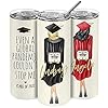 Graduation Gifts for Her 2023, Personalized Skinny Tumbler for Women, 20 Oz. Choose Your Hair Styles, Hood and Skin…