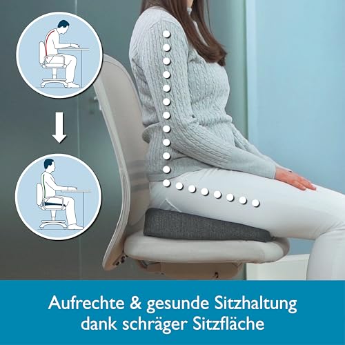 Beautissu BeauErgo Keilkissen für Stuhl und Home Office – Bild 4