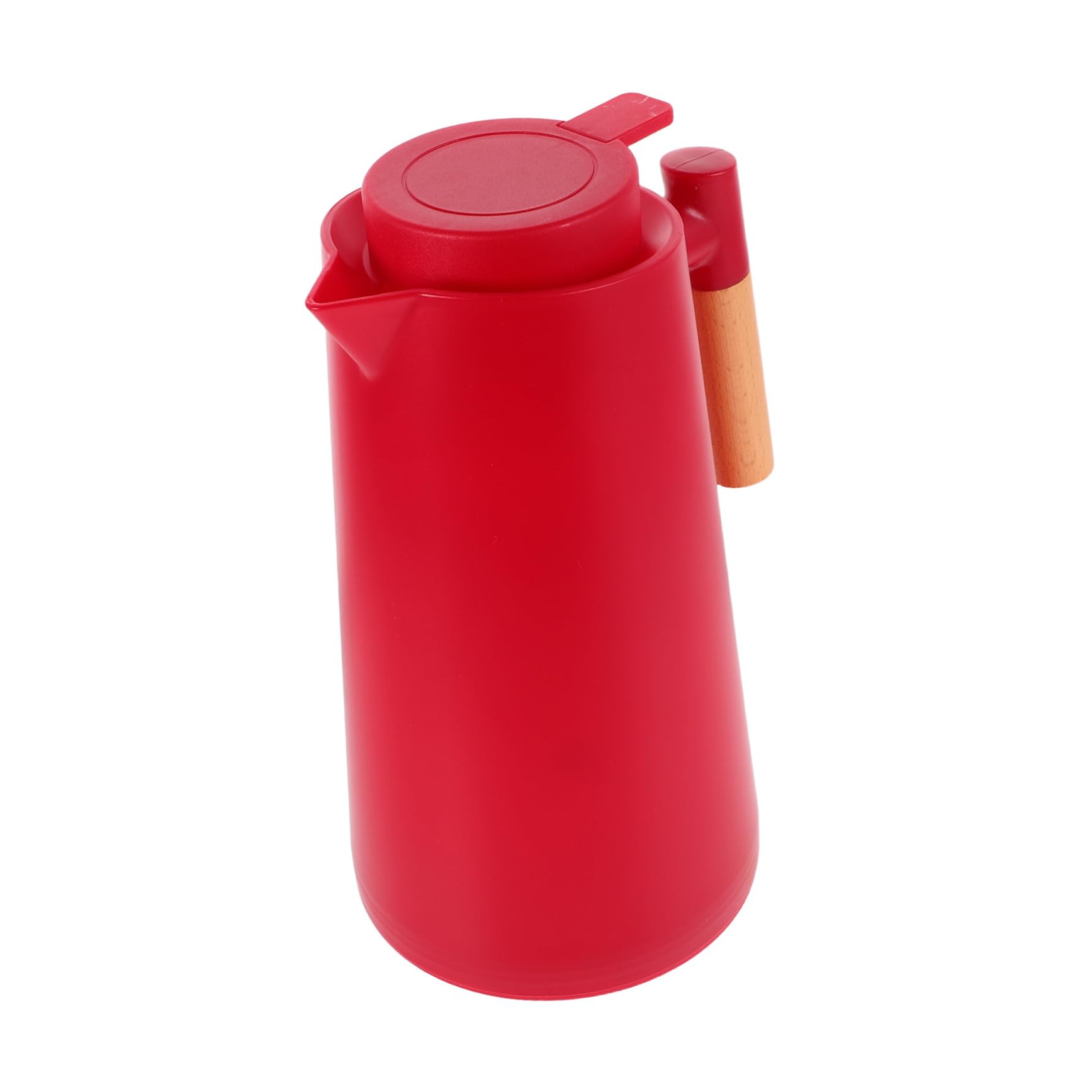 OKUMEYR Flask 1l Insulated Pitcher Hot Drink Dispenser Glass Lined Carafe Stylish Modern Design Tea Keeper Milk Jar for Multiple Uses