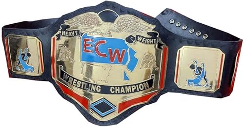 ECW - Cinturón de réplica del Campeonato Mundial de lucha libre pesado para adultos, 0.079in